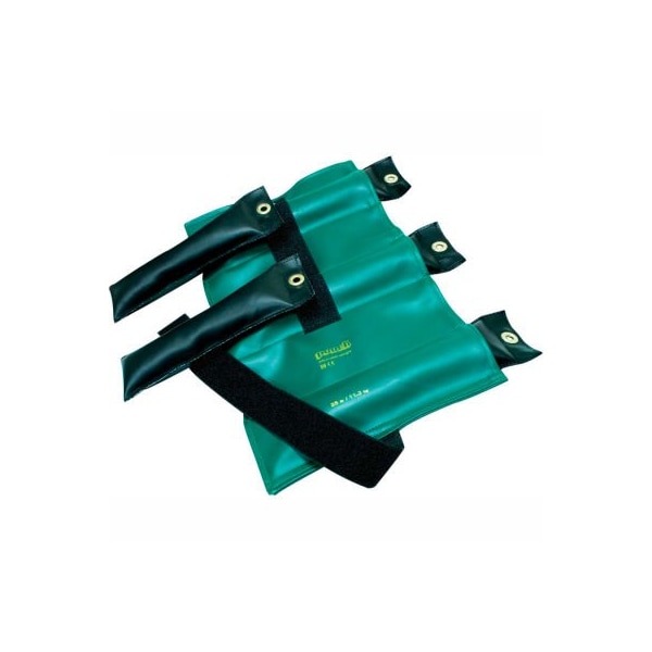 Pouch Adjustable Wrist and Ankle Weight, 25 lb., Green, 1 Set